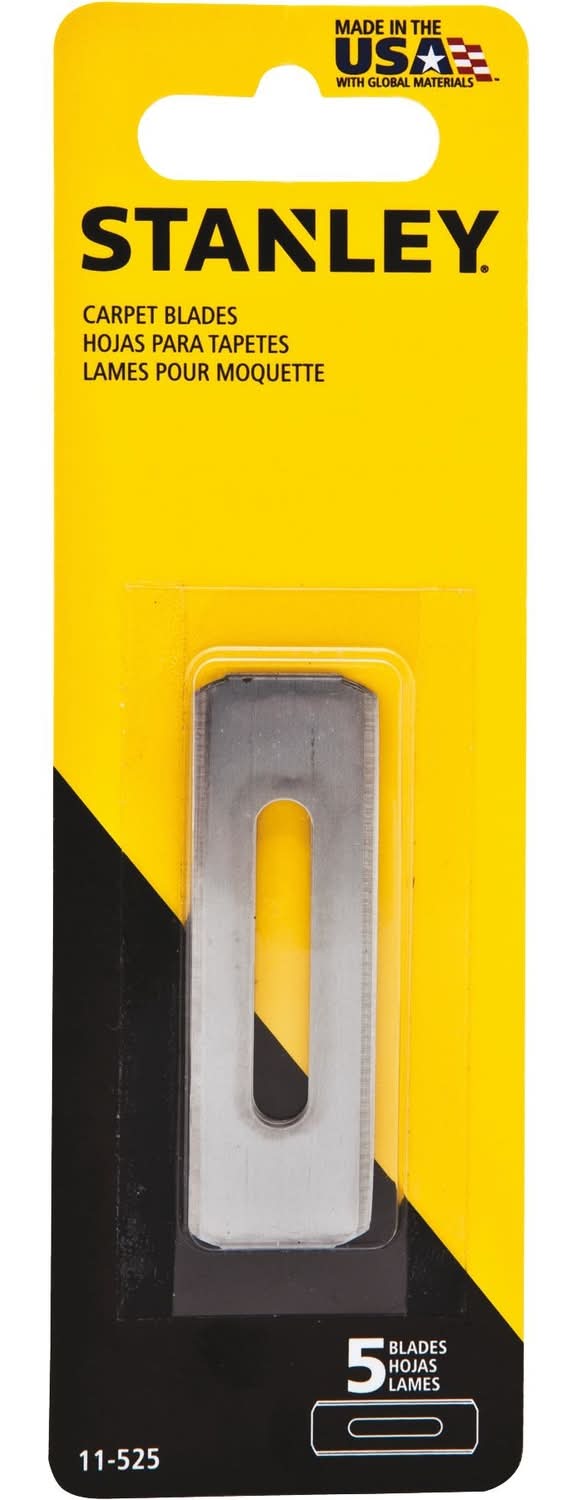 Stanley High Carbon Steel Double-Edge Replacement Blade 2-1/4 In. L 5 Pc