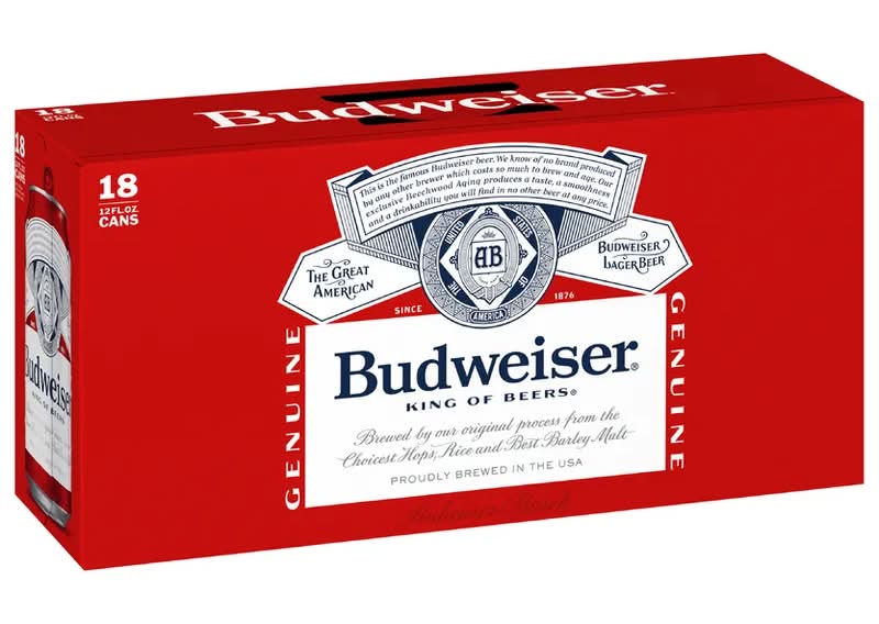 Budweiser Beer - 18 Pack