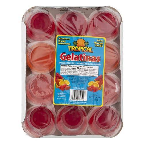 Tropical Assorted Gelatins (3.5 oz)