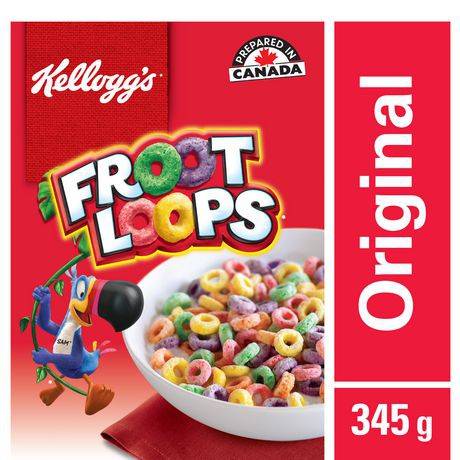 Froot Loops · Original cereal - Céréales Kellogg's FrootLoops, 345g