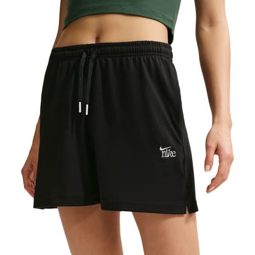 Nike Womens NSW Chill Knit Lightweight Shorts - Black/Chalk Size L