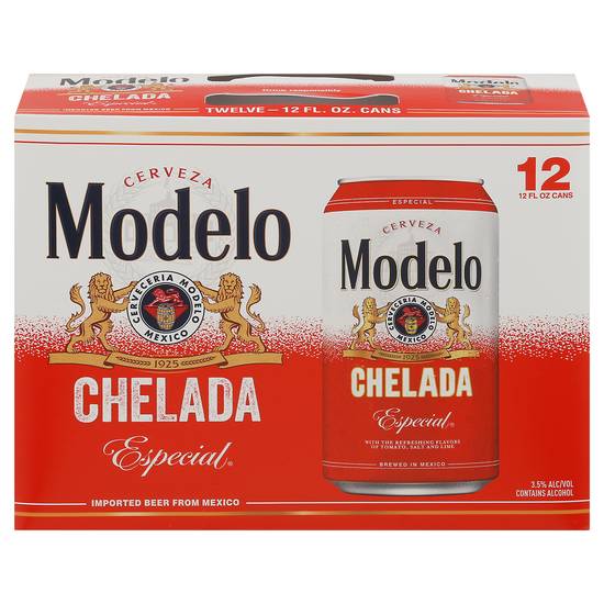 Modelo Chelada Especial Mexican Import Flavored Beer (144 fl oz)