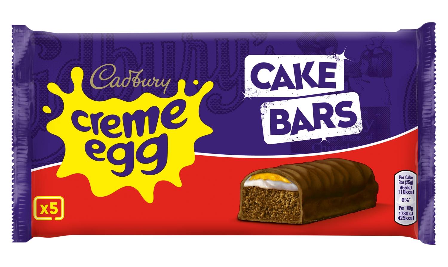Cadbury Cr�me Egg Cake Bars 5pk