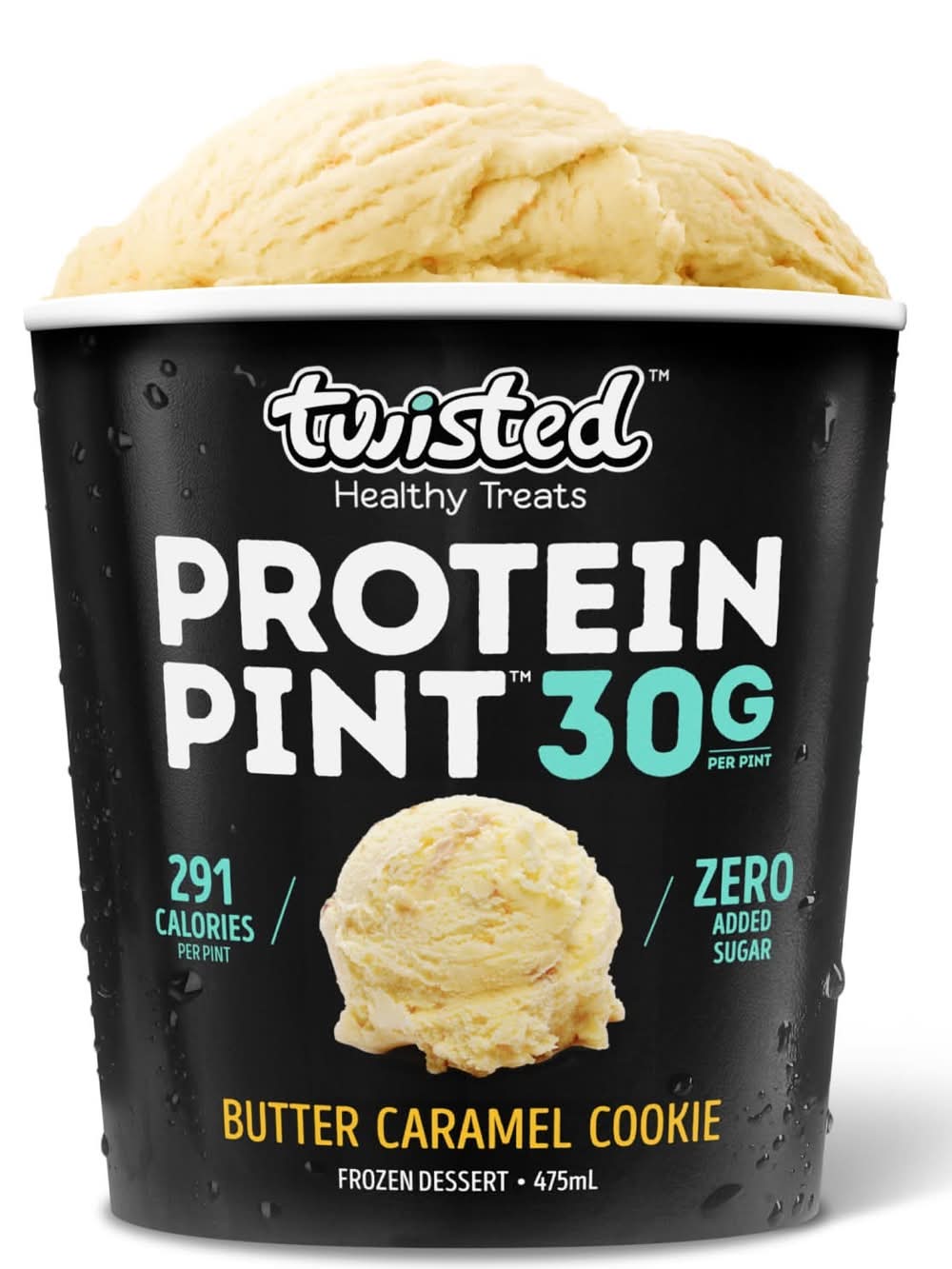 Twisted Protein Butter Caramel Cookie Ice Cream 475ml