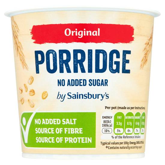 Sainsbury's Porridge Pot Original 50g