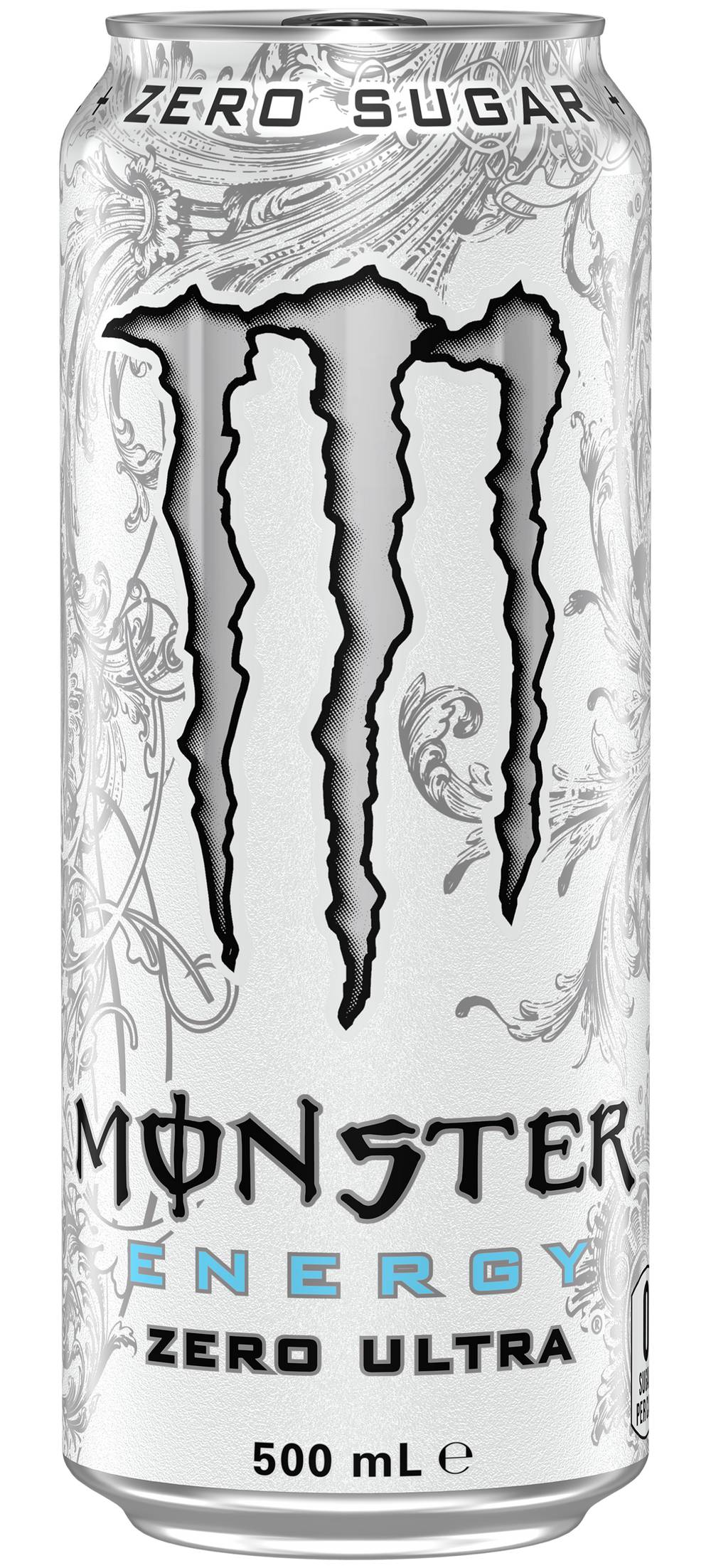 Monster Energy Ultra Zero Sugar Energy Drink, Light Refreshing Citrus (500mL)