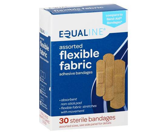 Equaline · Assorted Flexible Fabric Adhesive Bandages (30 bandages)