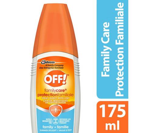 Off! · Chassemoustiques insecticide en vaporisateur Family CareMD Summer SplashMD d'Off!MD  175ml (175 ml) - Family care insect repellent pump spray (175 mL)