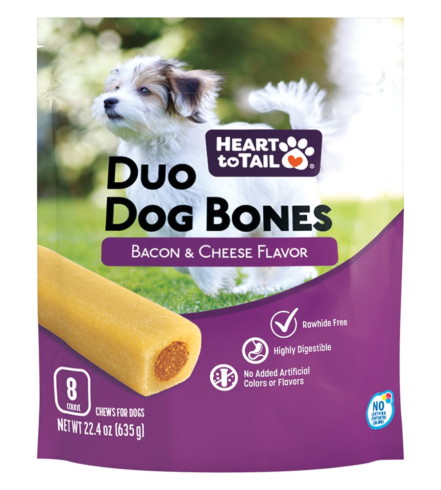 Heart to Tail Bacon and Cheese Duo Dog Bones
