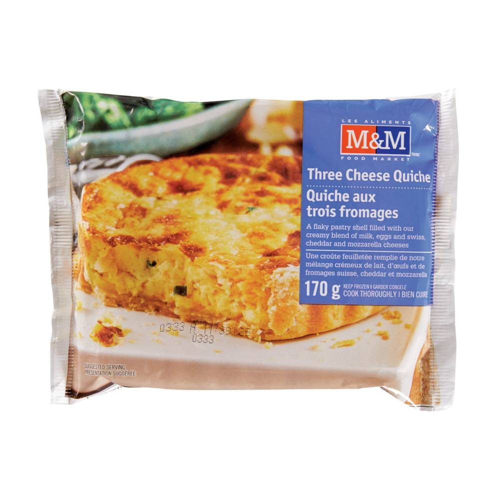 M&M Food Market Three Cheese Quiche