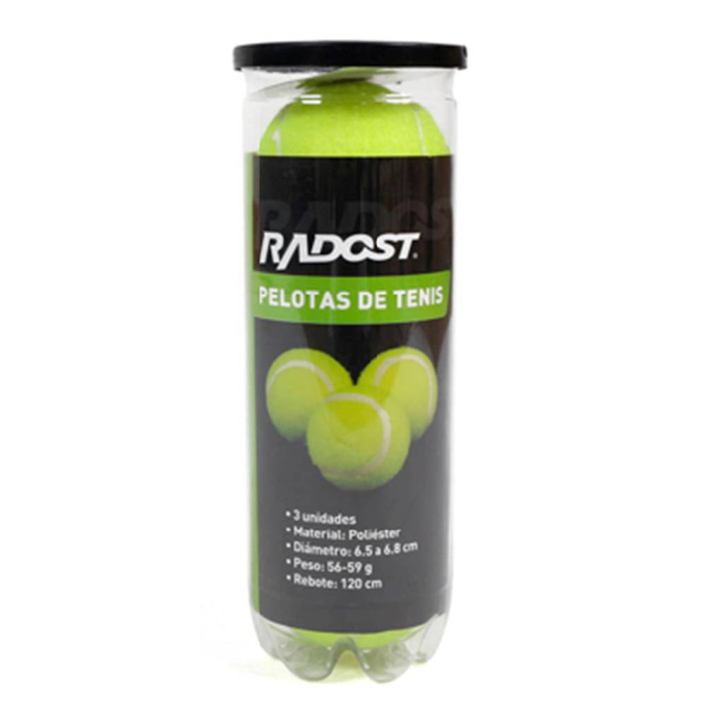 Radost Tubo pelotas tenis (3 u)