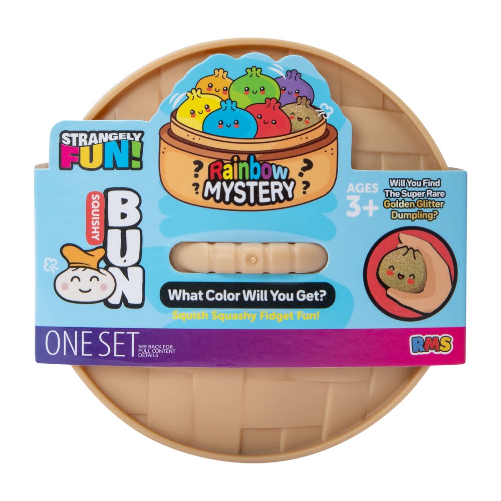 Strangely Fun! Rainbow Mystery Squishy Bun Set