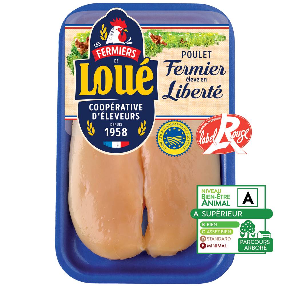 Les Fermiers de Loué - Filet de poulet jaune label rouge (240g)