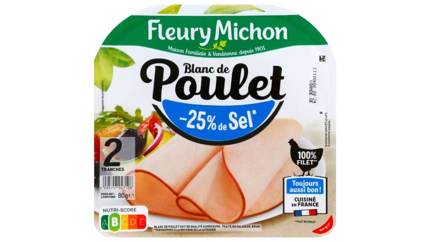 Fleury Michon - Blanc de poulet (2 pièces)