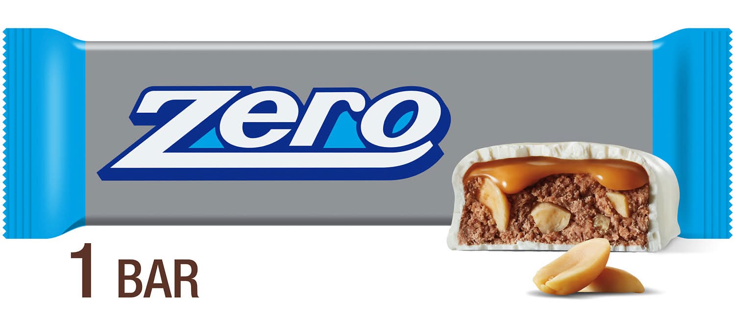 ZERO Caramel Peanut & Almond Covered White Fudge Candy Bar (1.85 oz)