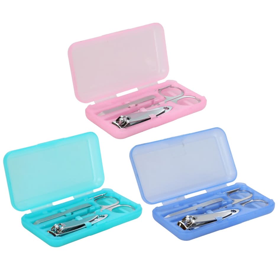 Sassy + Chic Mini Manicure Set With Case (3 x 4 ct)
