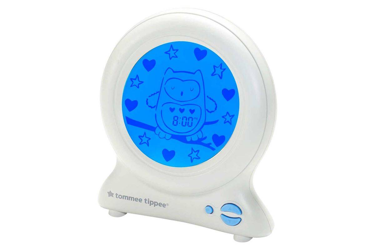 Tommee Tippee Groclock Sleep Trainer Clock, Alarm Clock and Nightlight for Young Children, USB-Powered