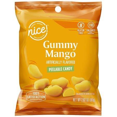 Nice! Gummy Peelable Candy, Mango (2.82 oz)