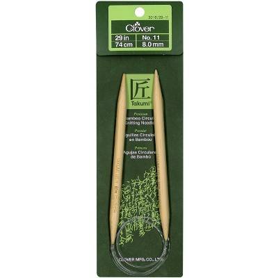 Clover Takumi Bamboo Circular Knitting Needles, 29 In