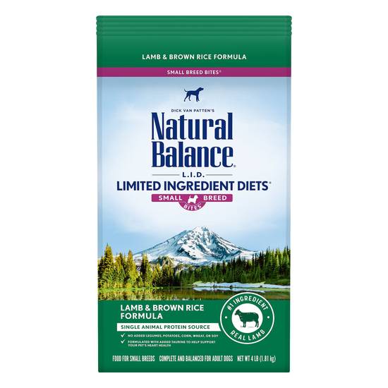 Natural Balance L.i.d Limited Ingredient Diets Small Breed Bites Lamb & Brown Rice Formula Dog Food