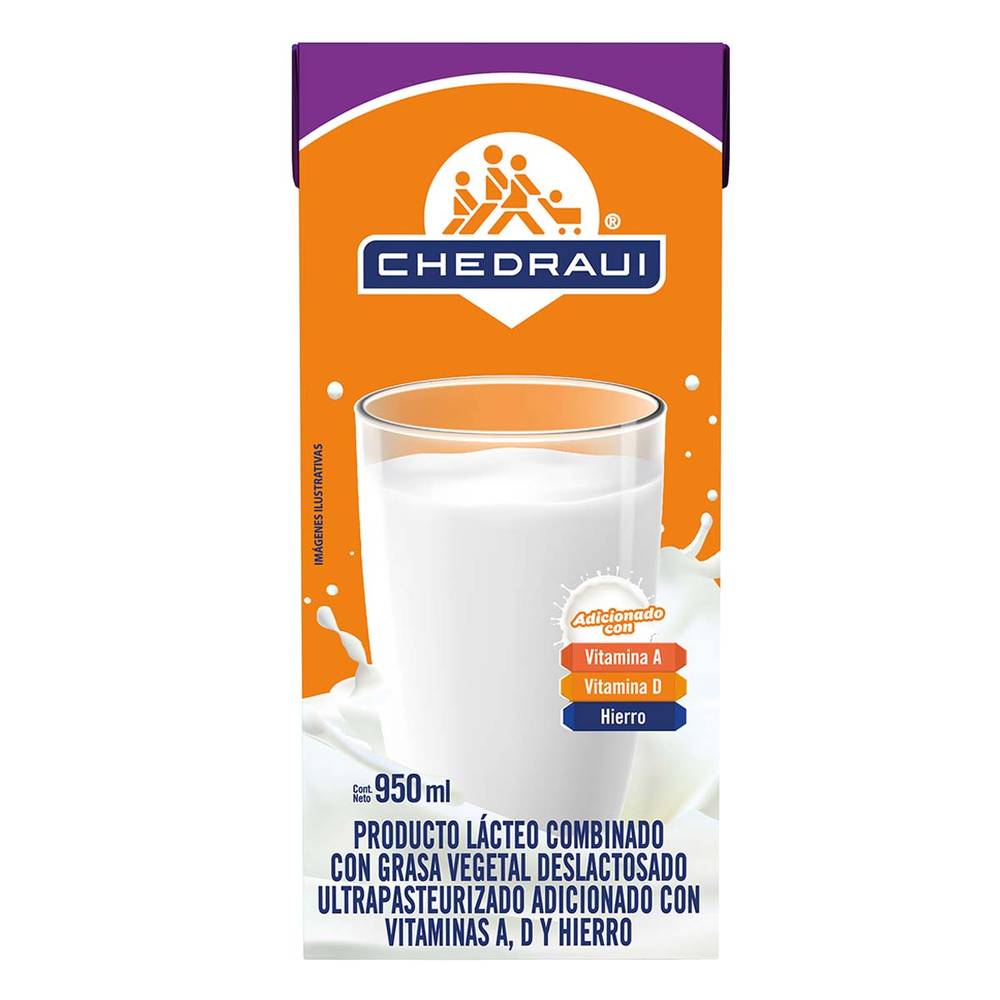Chedraui · Leche deslactosada (1 L)