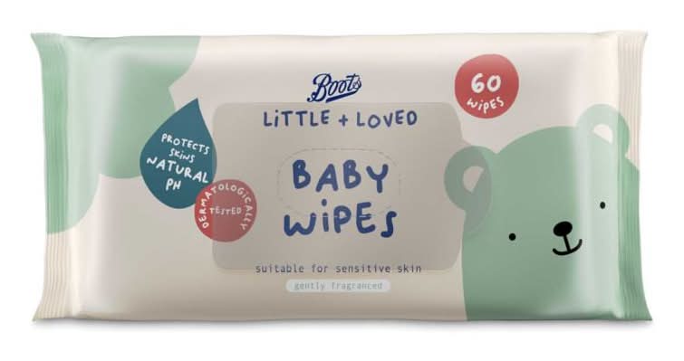 Boots Little Loved Gently Fragranced Baby Wipes (60 pack)