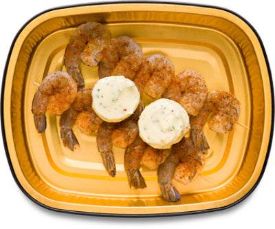 Ready Meals Shrimp Skewers W/Garlic Butter