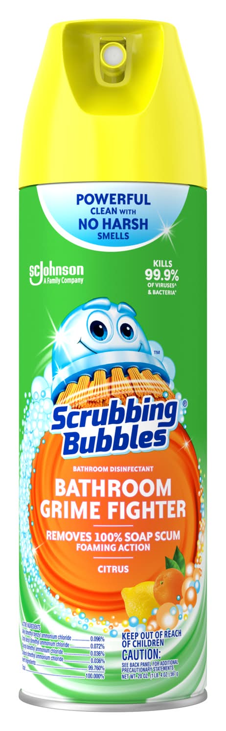 Scrubbing Bubbles Citrus Scent Bathroom Cleaner 20 Oz Foam