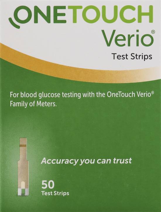 Verio Onetouch Blood Glucose Test Strips (50 ct)