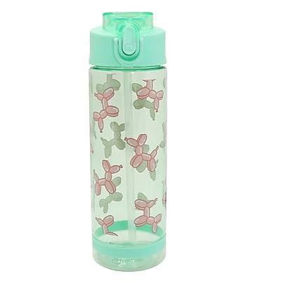 Pep Rally Balloon Plastic Water Bottle, Teal