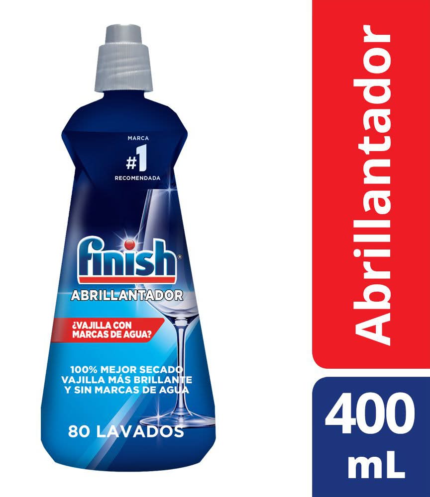 Finish · Abrillantador líquido lavavajillas (400 ml)