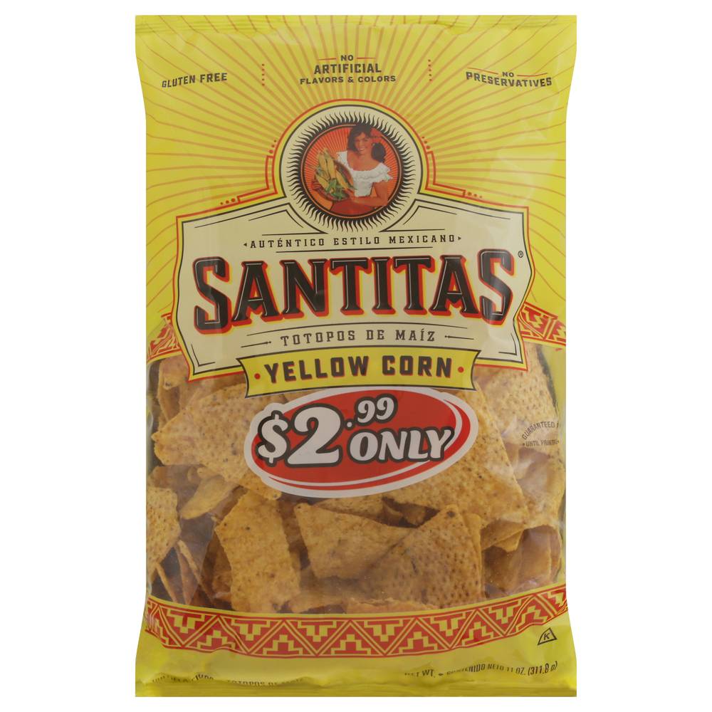 Santitas Tortilla Chips, Yellow Corn (11 oz)