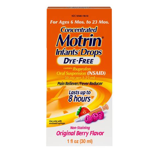 Infants' Motrin Liquid Medicine Drops with Ibuprofen, Berry, 1 fl. oz