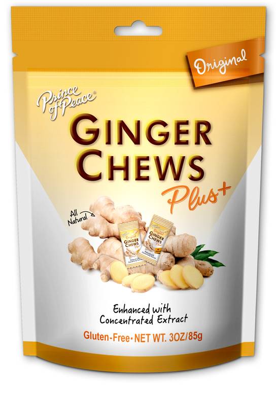 Ginger Chews Plus Original - 3 oz