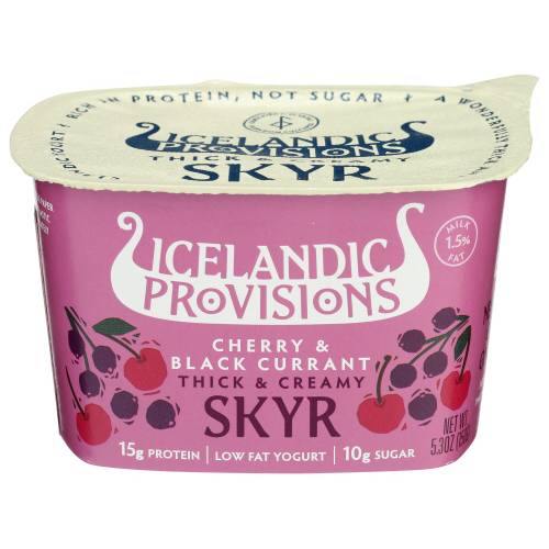 Icelandic Provisions Cherry Black Currant Skyr Yogurt
