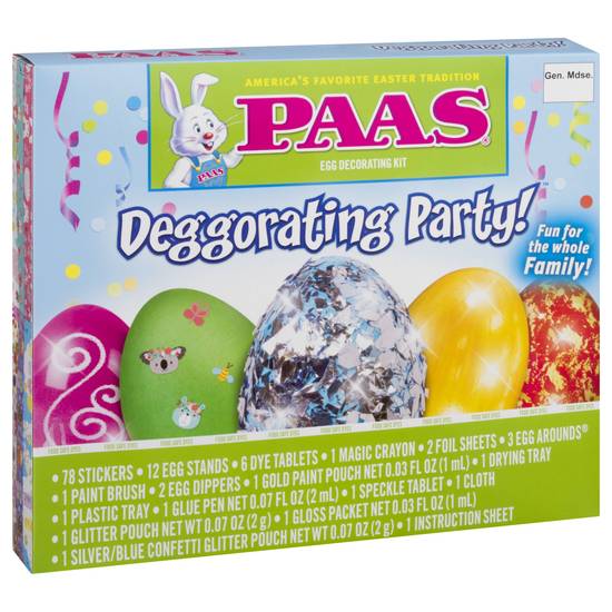 Paas Deggorating Party Kit