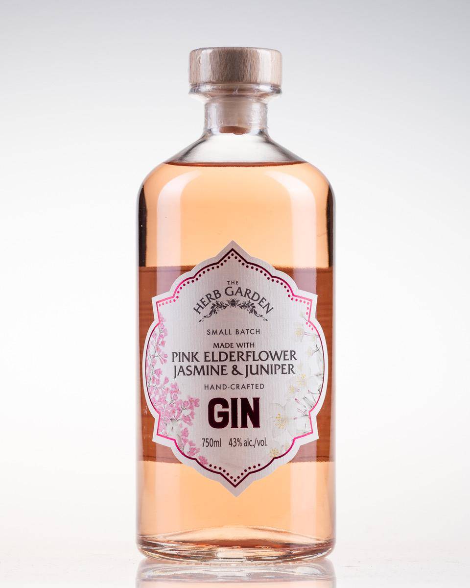 The Herb Garden Pink Elderflower Jasmine & Juniper Gin (750 ml)