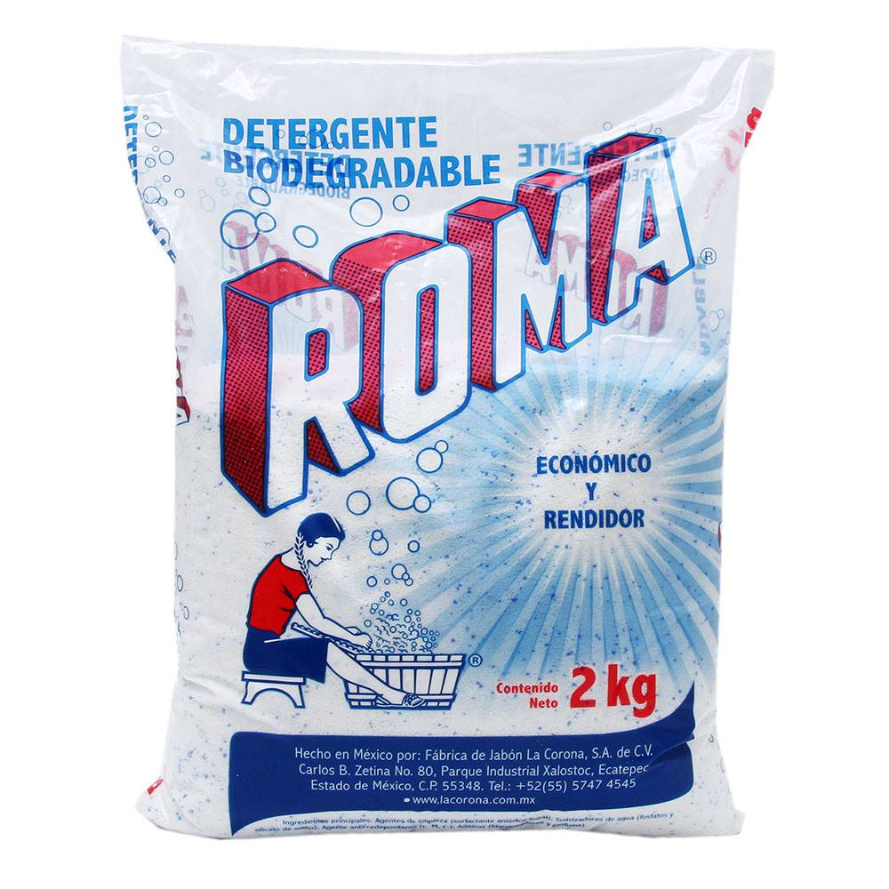 Roma detergente biodegradable en polvo