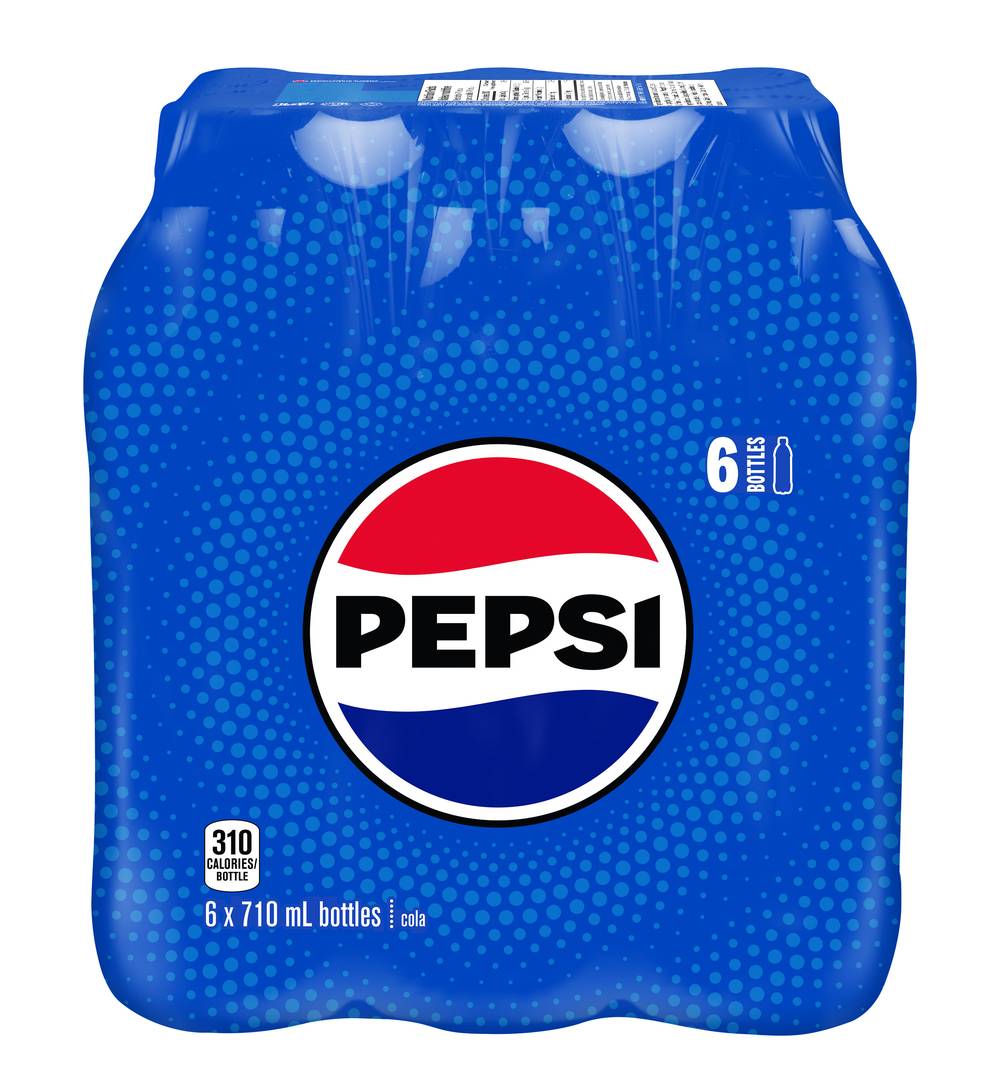 Pepsi Cola Soft Drink (6 x 710 ml)