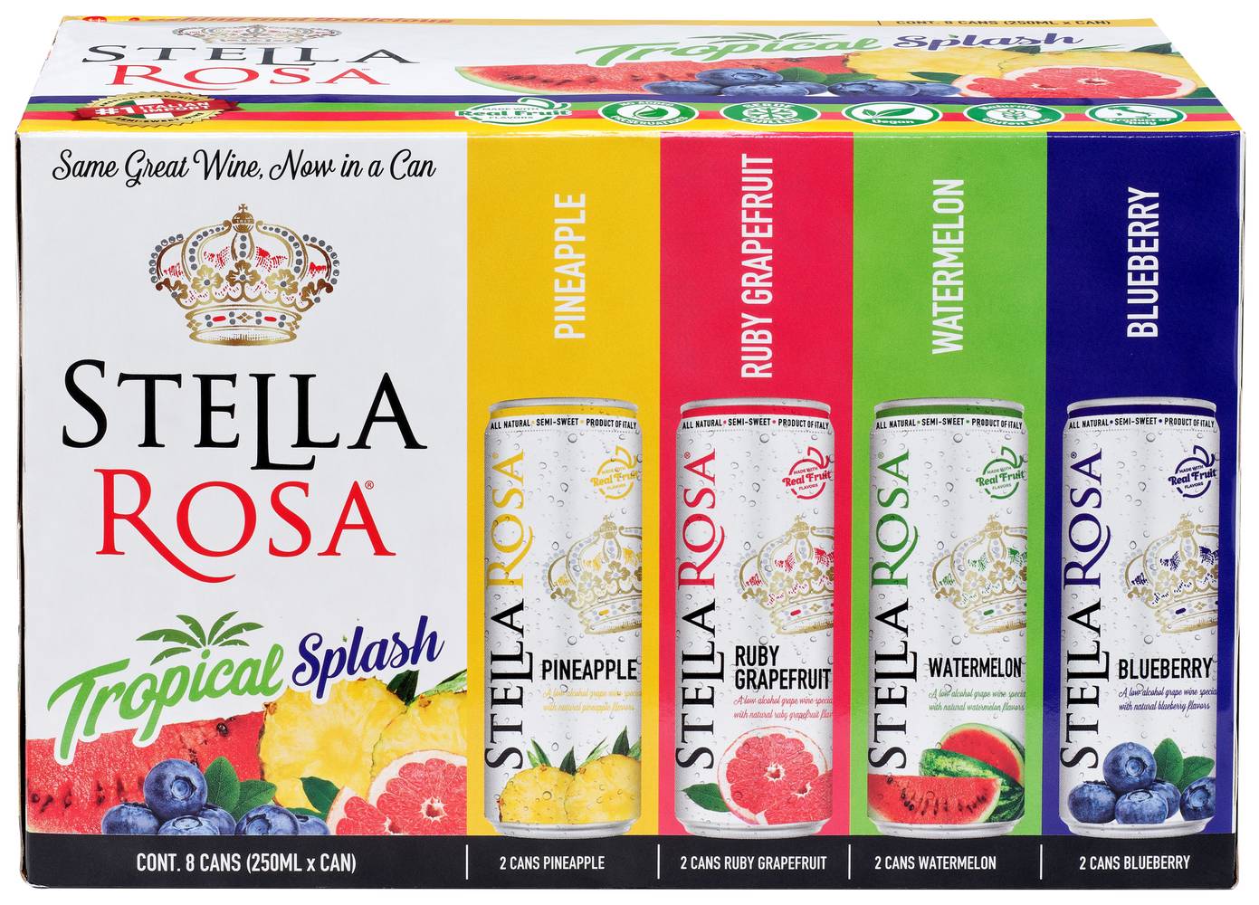 Stella Rosa Tropical Splash Wine (8 x 250 ml)