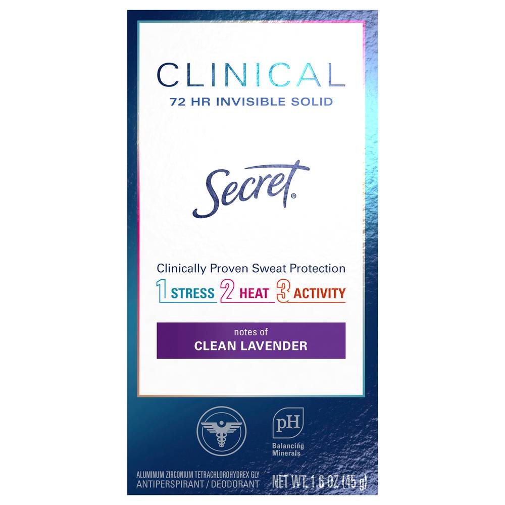 Secret Clinical Strength Clean Lavender Invisible Antiperspirant