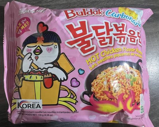 Korea hot chicken Ramen noodles(Carbonara)