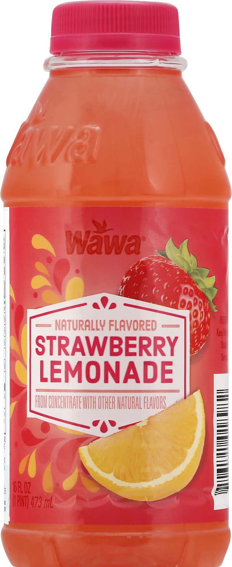 Wawa Juice Drink, Strawberry-Lemonade (16 fl oz)