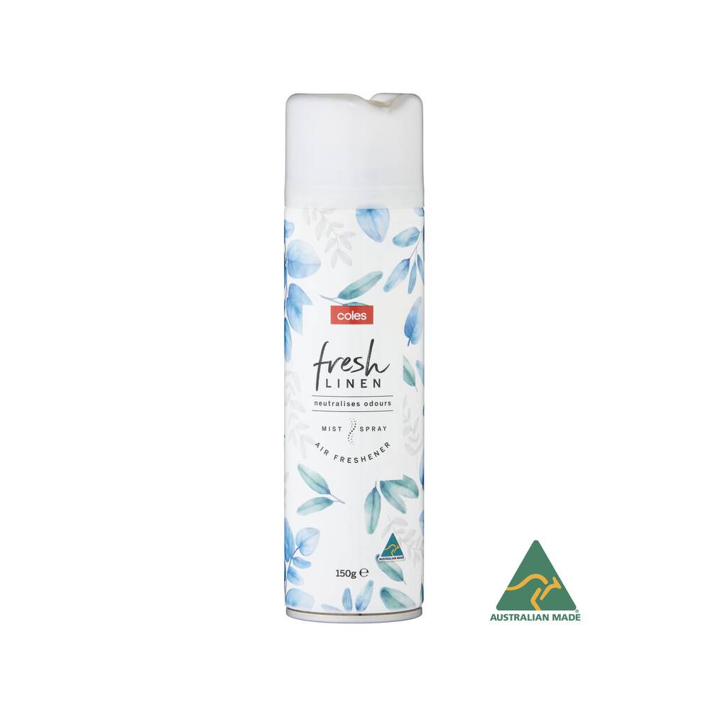 Coles Fresh Linen Neutralises Odours Air Freshener 150g