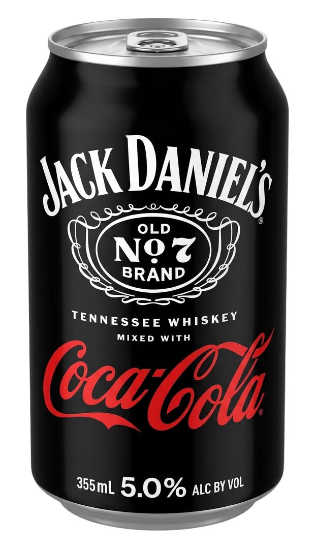 Jack Daniel's & Coca-Cola 355ml Can 5% ABV