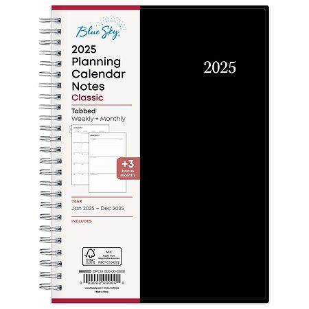 Blue Sky 2025 Weekly and Monthly Planner 30 Pages, 5.875 in x 8.625 in