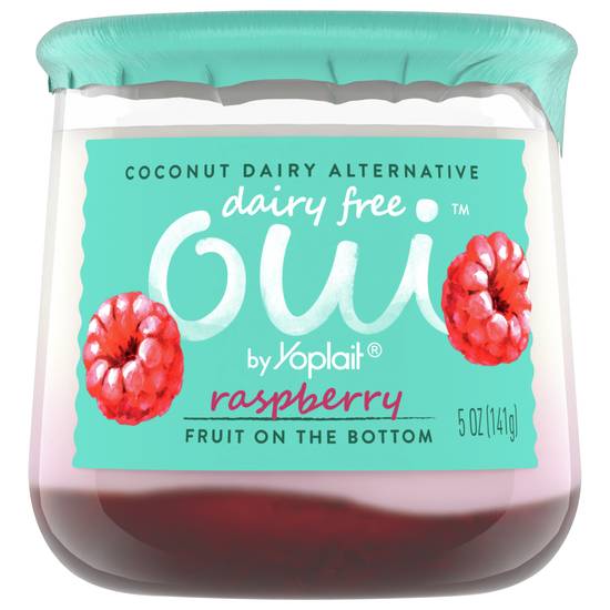 Yoplait Oui Dairy-Free Raspberry Flavor Coconut Milk Yogurt (5 oz)