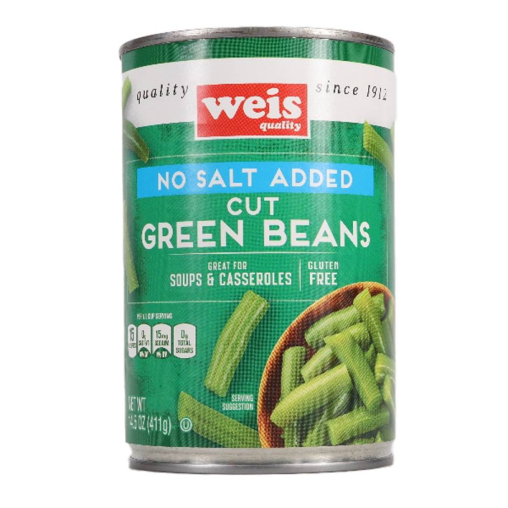 Weis Quality Cut Green Beans No Salt Added