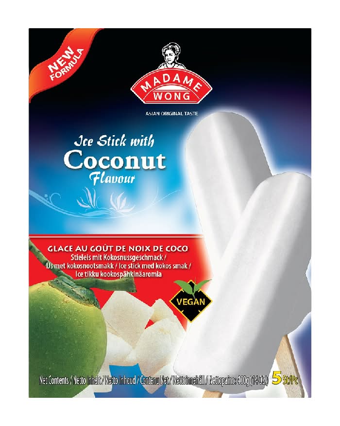 Madame Wong Coconut, Ice Cream Bars (5 pack)