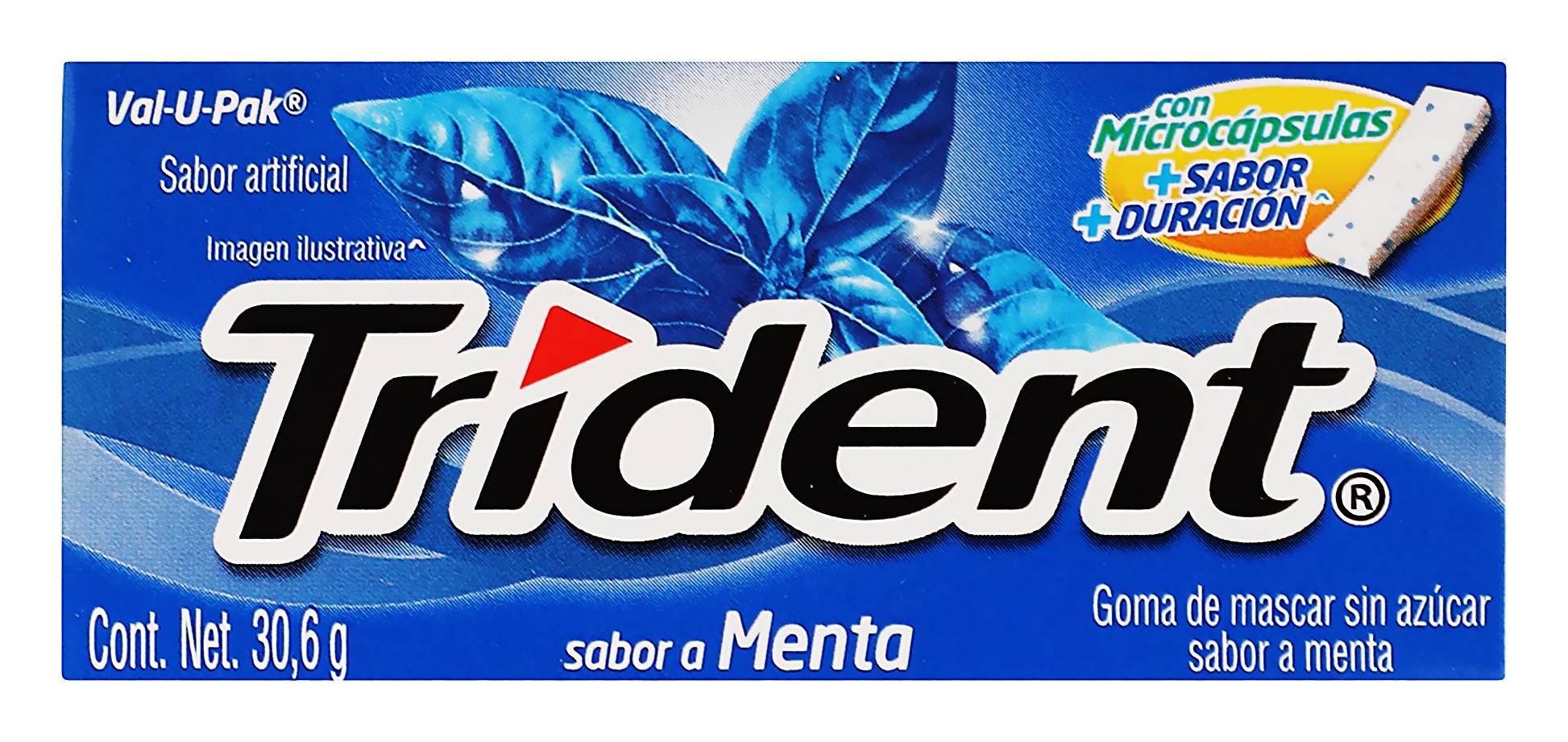 Trident · Goma de mascar sin azúcar, menta (30,6 g)